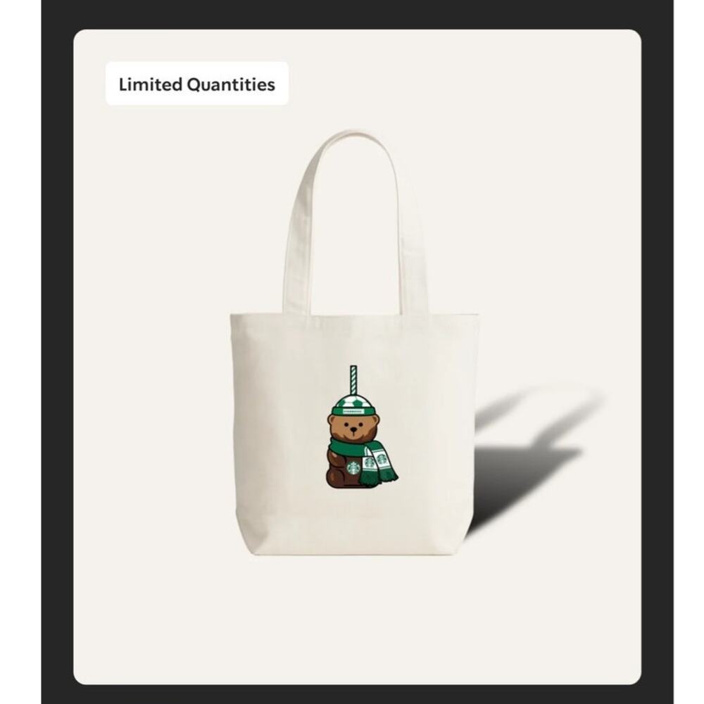 Starbucks Bearista Tote - Soccer Edition NEW with Gift Wrap